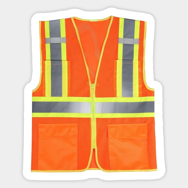 ORANGE SAFETY VEST Sticker by Cult Classics